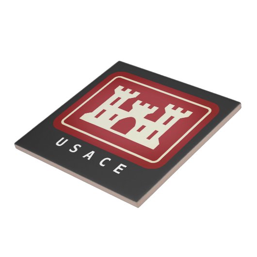 USACEロゴ&文字 タイル (側面)