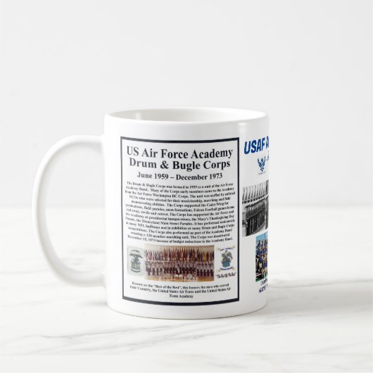 USAFアカデミードラム&ブグル隊懇親会11ozカップ コーヒーマグカップ (左)