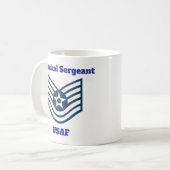 USAF技術曹長Insigniaコーヒーマグ コーヒーマグカップ (正面左)