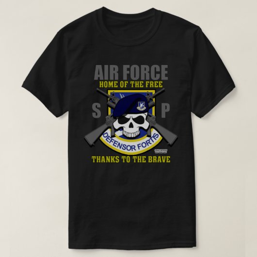 USAF治安部隊 – セキュリティ警察退役軍人T-S Tシャツ (デザイン正面)