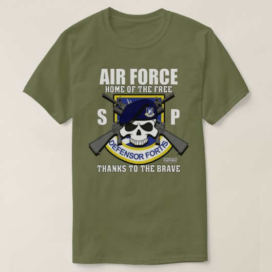 USAF治安部隊 – セキュリティ警察退役軍人T-S Tシャツ (デザイン正面)