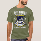 USAF治安部隊 – セキュリティ警察退役軍人T-S Tシャツ (正面)