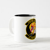 USAF 4th Fighter Squadron "Fightin Fuujins" Emblem ツートーンマグカップ (正面左)