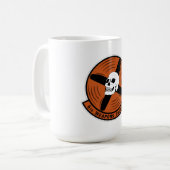 USAF 6th Weapons Squadron Military Emblem コーヒーマグカップ (正面左)