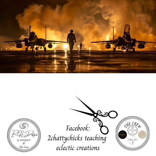 USAF Jet Fire Tarmacのデコページ 薄葉紙