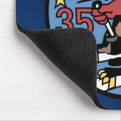 USAFA Squadon 35"巨大な野生のイタチ"のマウスパッド マウスパッド (コーナー)