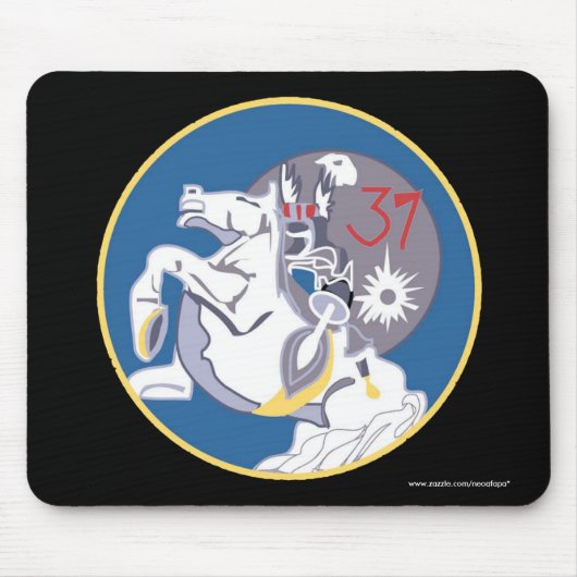 USAFA Squadon 37" Animalist空の侵入者"のマウスパッド マウスパッド (正面)