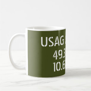 USAGアンスバッハ緯度 コーヒーマグカップ