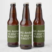 USAGアンスバッハ緯度 ビールラベル (ボトル)