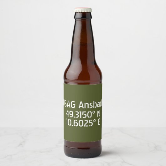 USAGアンスバッハ緯度 ビールラベル (正面)