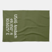 USAG アンスバッハ 緯度 経度 キッチンタオル (横)