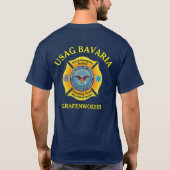 USAG BAVARIA FIRE DEPT GRAFENWOHR GERMANY Tシャツ (裏面)