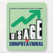 Usage is Computational in Cobol Programming マウスパッド (正面)