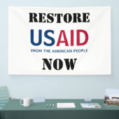 USAIDを今すぐ復活させよう 横断幕 (トレードショー)
