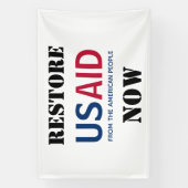 USAIDを今すぐ復活させよう 横断幕 (縦)