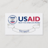USAIDビジ退職したネスカード 名刺 (裏面)