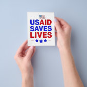 USAID 救 Lives US Agency 国際的 Develop チラシ (手)