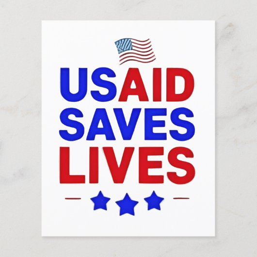 USAID 救 Lives US Agency 国際的 Develop チラシ (正面)
