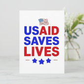 USAID 救 Lives US Agency 国際的 Develop 案内状 (スタンド正面)