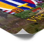 USARVベトナムウォーパッチプリント ポスター (角)