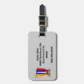 USARVベトナム戦争パッチ荷物タグ ラゲッジタグ (正面縦)