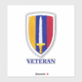 USARVベトナム戦争退役軍人等高線ステッカー シール (シート)