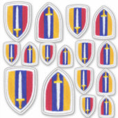 USARVベトナム戦争退役軍人輪郭 シール (正面)