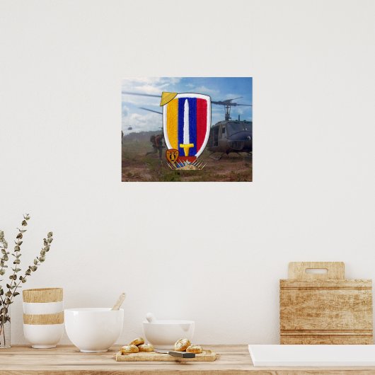 USARV軍の支援がベトナム南戦争を指揮 ポスター (キッチン)