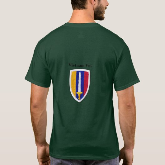 USARV MACV Vietnam Nam War Vetsパッチ Tシャツ (裏面)