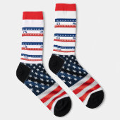 USA's 250th Anniversary 1776 2026 Red White Blue ソックス (右)