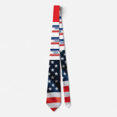USA's 250th Anniversary 1776 2026 Red White Blue ネクタイ (正面)