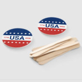 USA's 250th Anniversary 1776 2026 Red White Blue ハンドファン (組立なし)