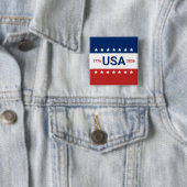 USA's 250th Anniversary 1776 2026 Red White Blue 缶バッジ (インサイチュ)