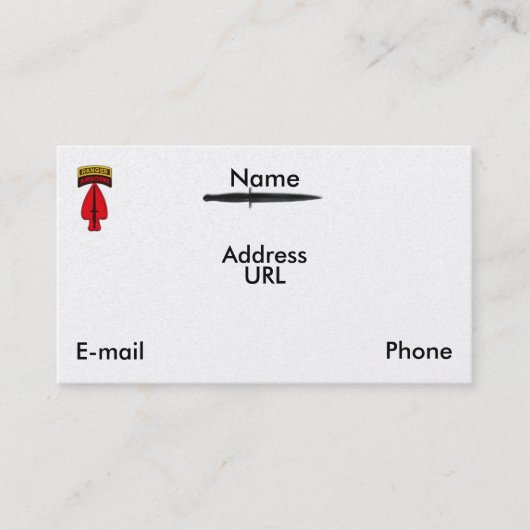 usasocの特別なops sof socの退役軍人はパッチを診察します 名刺 (正面)