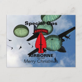 USASOCスペシャルOps退役軍人Vetsパッチポストカード シーズンポストカード