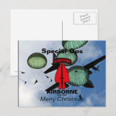 USASOCスペシャルOps退役軍人Vetsパッチポストカード シーズンポストカード (正面/裏面)