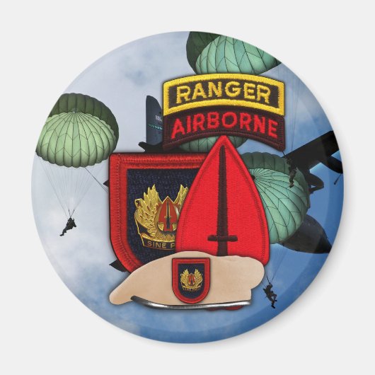 USASOC特殊操作コマンドpatch Magnet マグネット (正面)