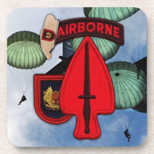 USASOC SOC特殊Opsフォートブラッグ退役軍人ベット コースター (正面)