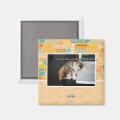 USBで猫を見る マグネット (正面/裏面)