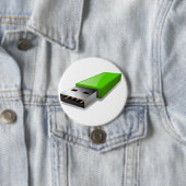 USBのフラッシュドライブボタン 缶バッジ (インサイチュ)