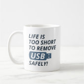USBを安全に取り外す コーヒーマグカップ (左)
