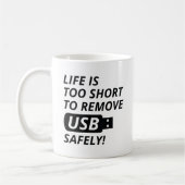 USBを安全に取り外す コーヒーマグカップ (左)