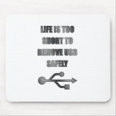 USBを安全に取除いて下さい マウスパッド (正面)