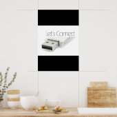 USBを接続しよう ポスター (キッチン)