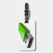 USbフラッシュドライブの荷物タグ ラゲッジタグ (正面縦)