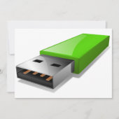 USBフラッシュドライブ招待状 招待状 (正面)