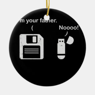 USBフロッピーディスクI Am Your Fatherおもしろいおたく セラミックオーナメント