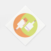 USBプラグアイコン スタンダードランチョンナプキン (角)