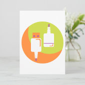 USBプラグアイコン 招待状