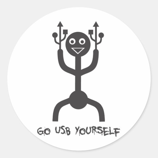 USBマン ラウンドシール (正面)